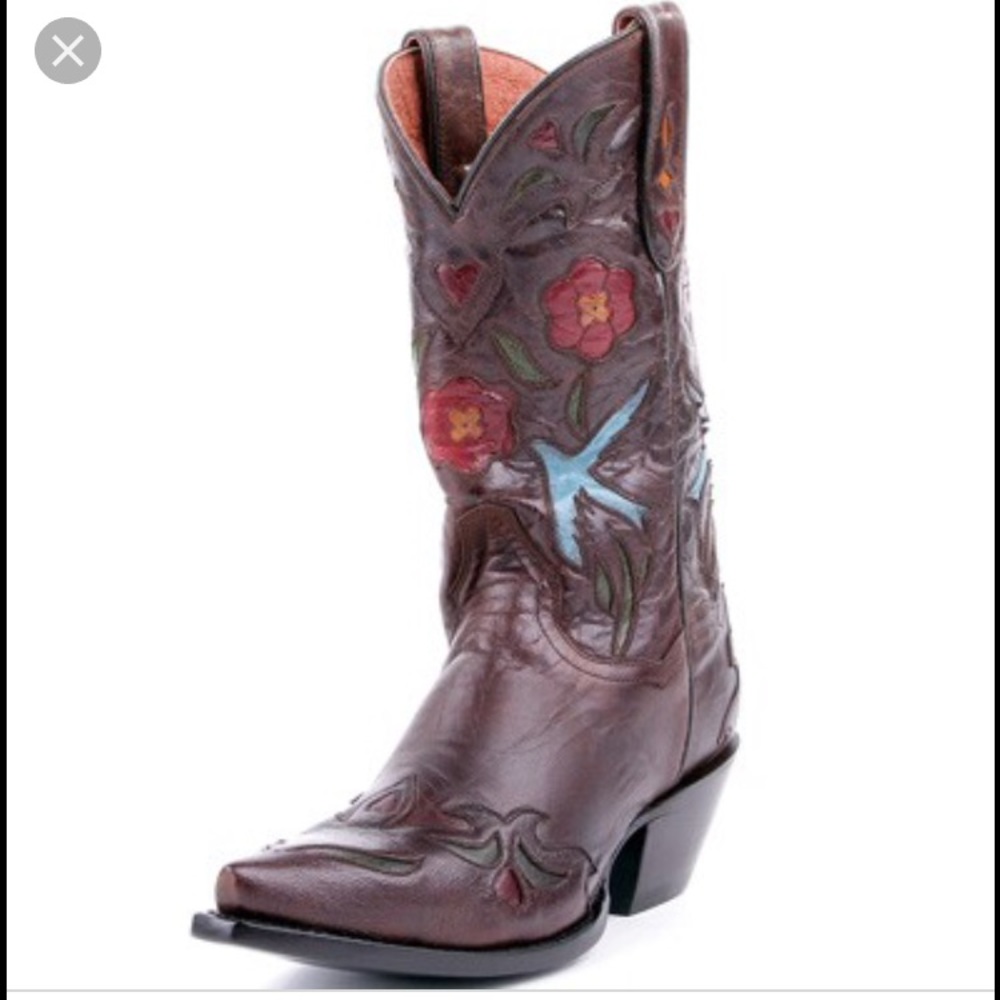 Dan Post “Bluebird” Cowboy Boots in Chocolate 8.5